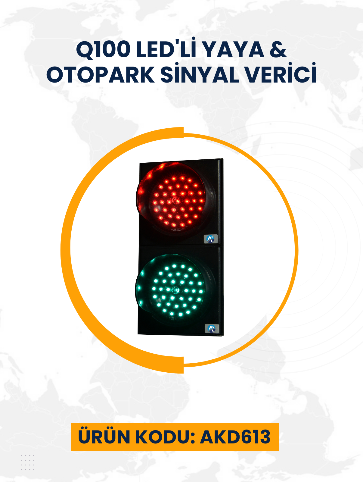Q100 LED'li Yaya & Otopark Sinyal Verici